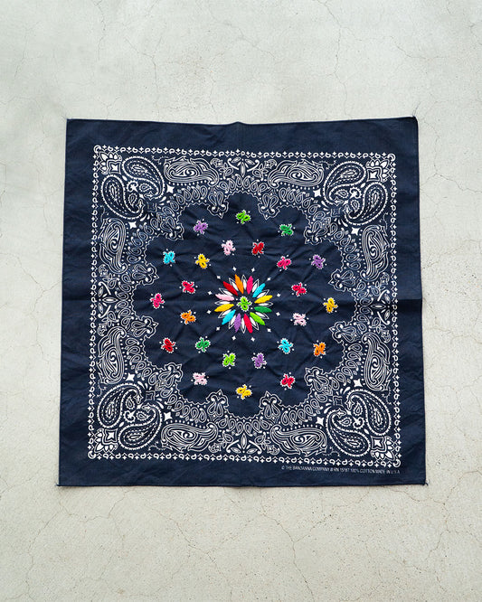【Oaxaca】 Hand Embroidered Bandana 『made in USA』