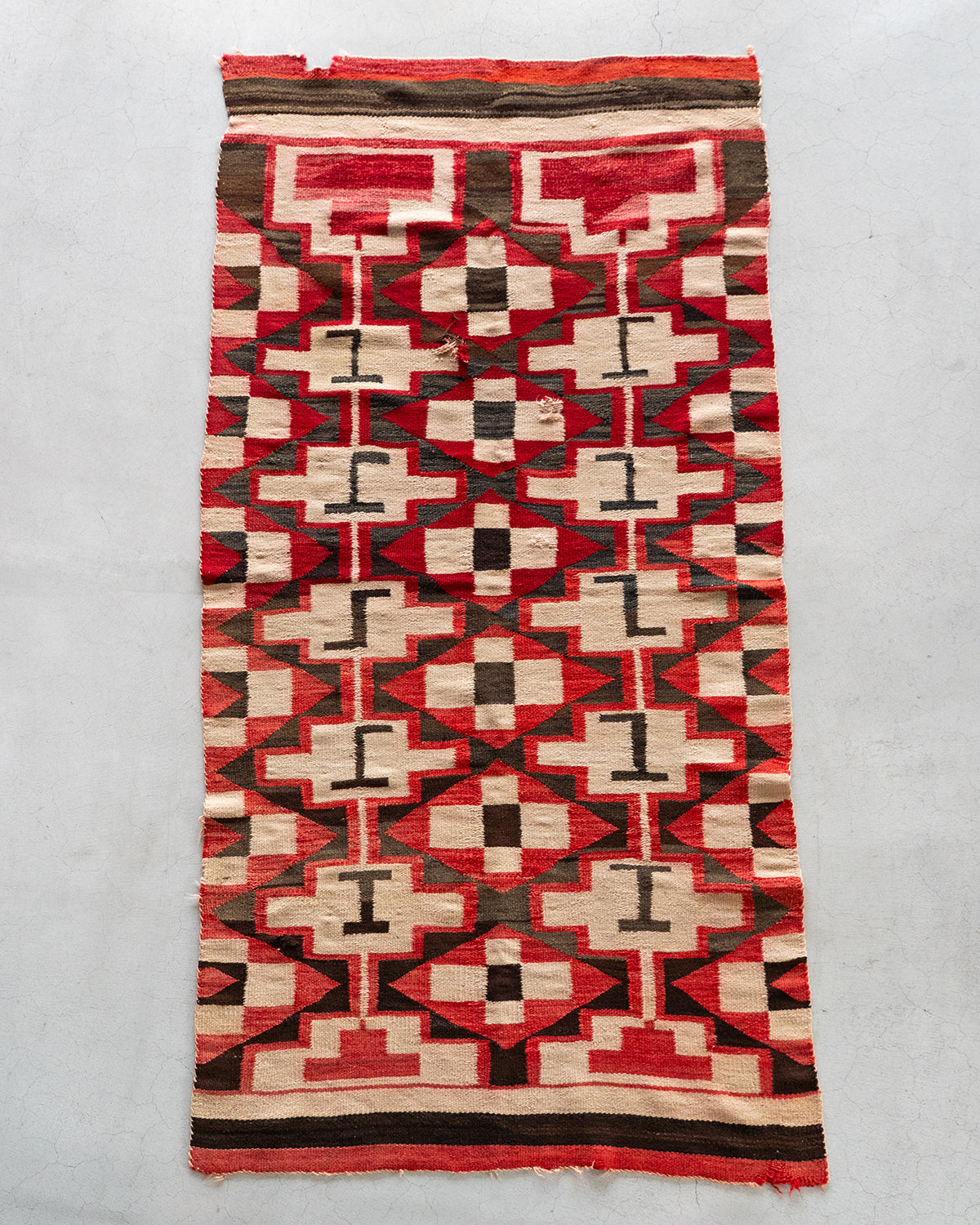 【VINTAGE】40-60s Navajo Rug "Big Size & Good Design"