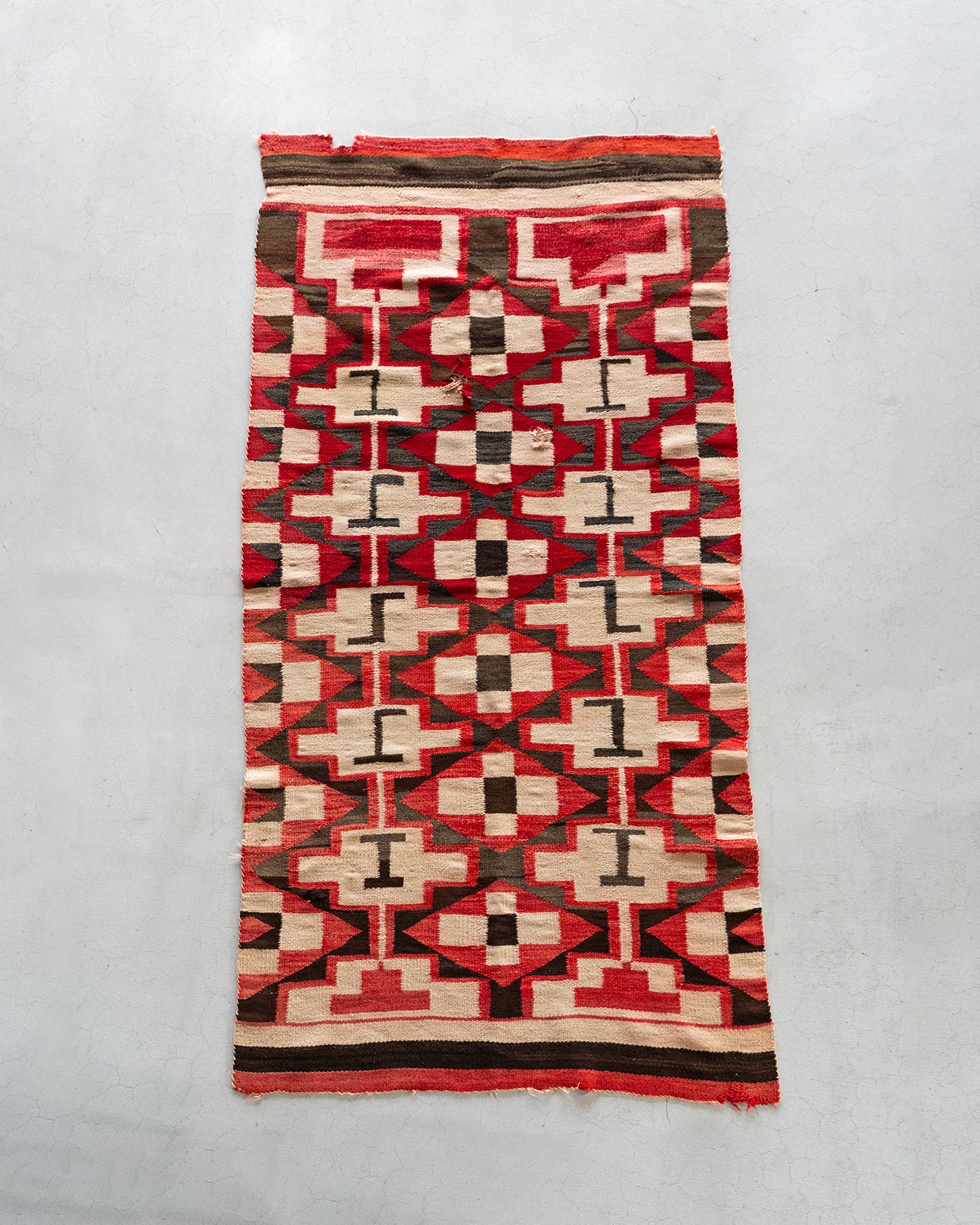 【VINTAGE】40-60s Navajo Rug "Big Size & Good Design"