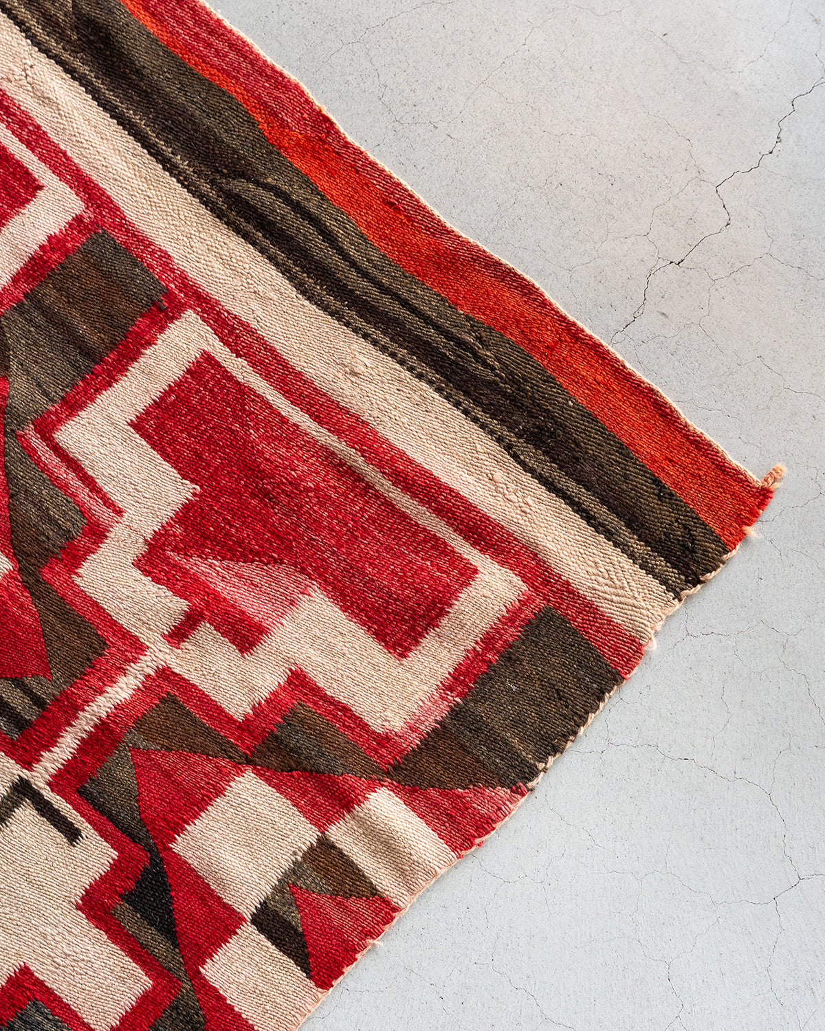 【VINTAGE】40-60s Navajo Rug "Big Size & Good Design"