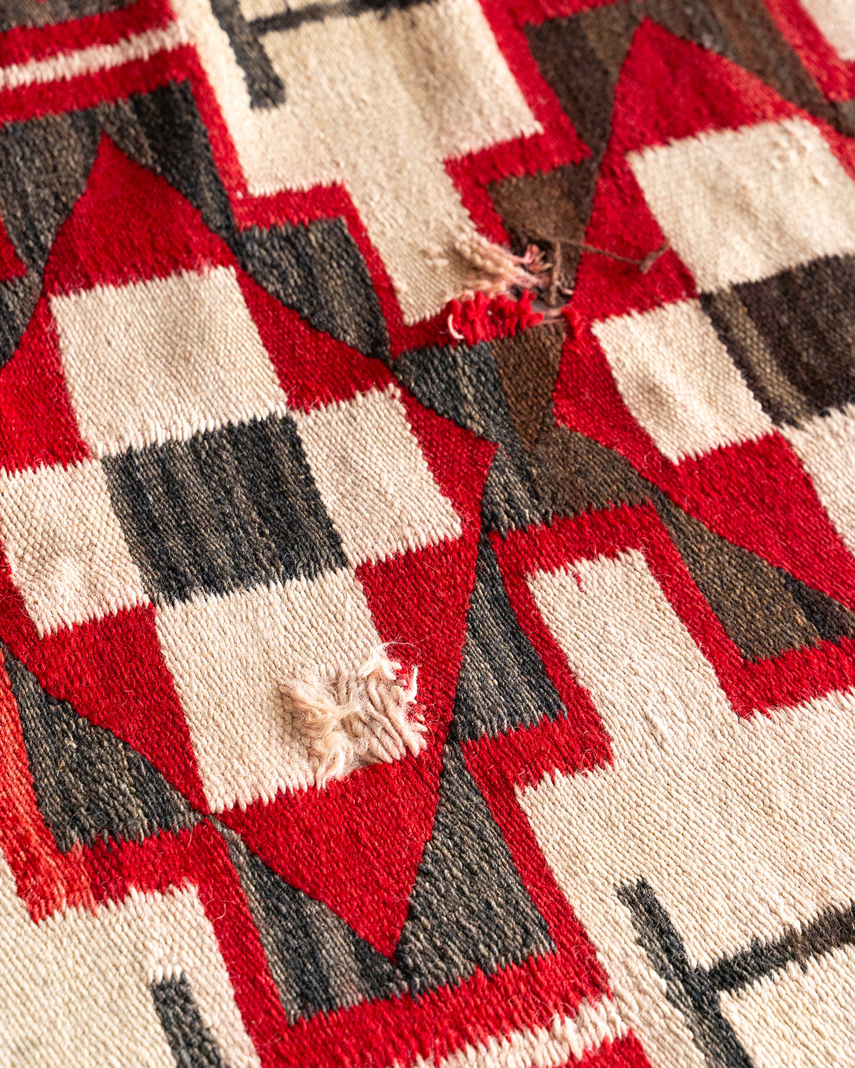【VINTAGE】40-60s Navajo Rug "Big Size & Good Design"