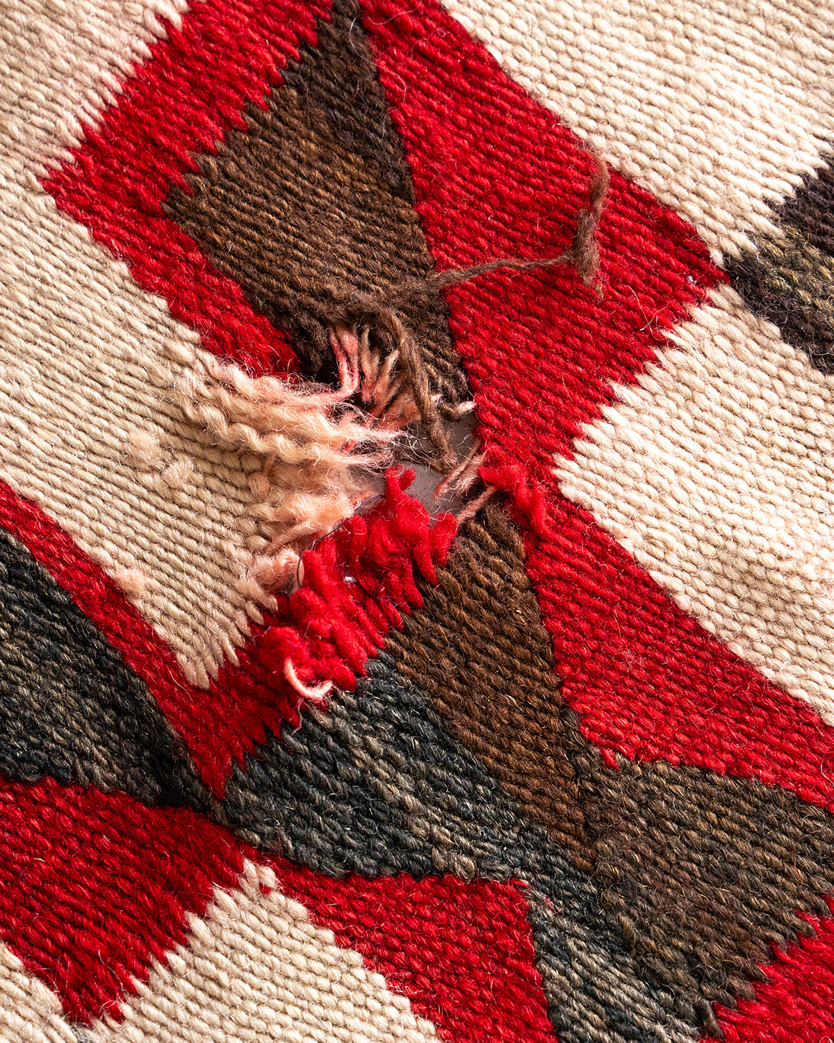 【VINTAGE】40-60s Navajo Rug "Big Size & Good Design"