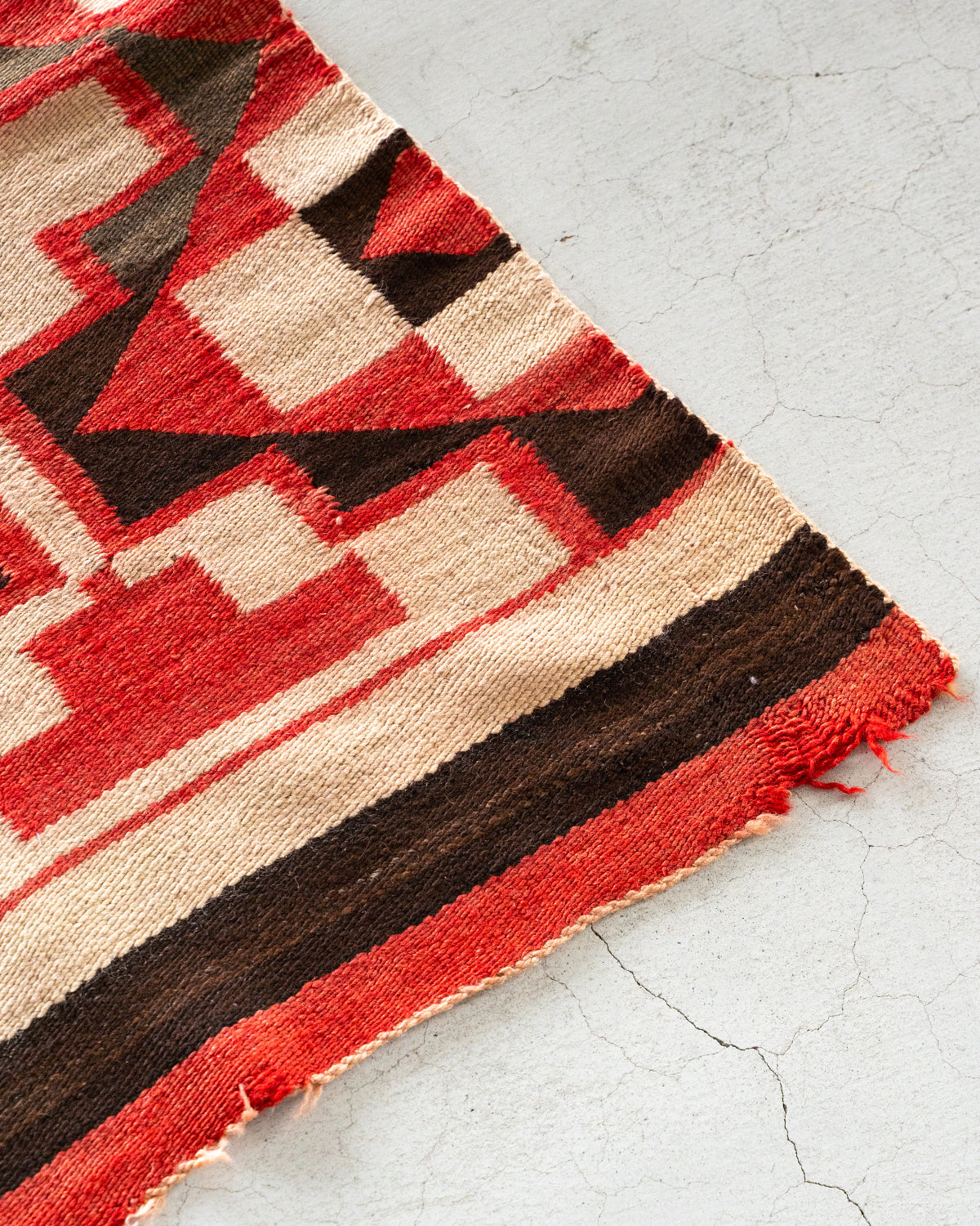 【VINTAGE】40-60s Navajo Rug "Big Size & Good Design"