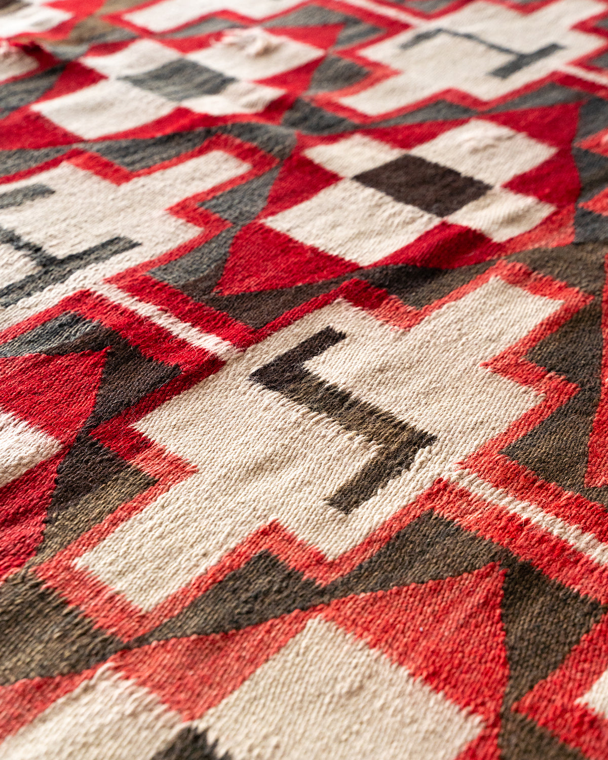 【VINTAGE】40-60s Navajo Rug "Big Size & Good Design"