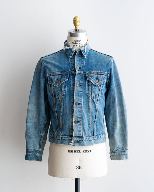 【VINTAGE】60-70s Levis 70505 Denim Jacket ”Big E” 『Big Size & Good Custom』