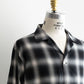 【A VONTADE】 Ombre Check Open Collar Shirts