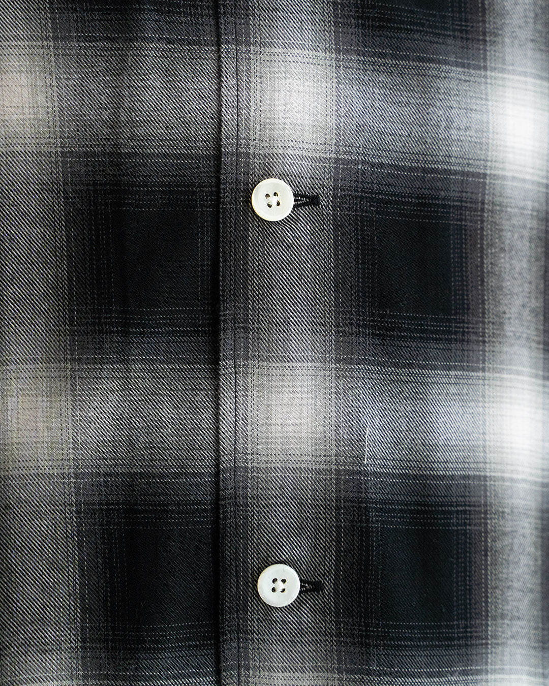 【A VONTADE】 Ombre Check Open Collar Shirts