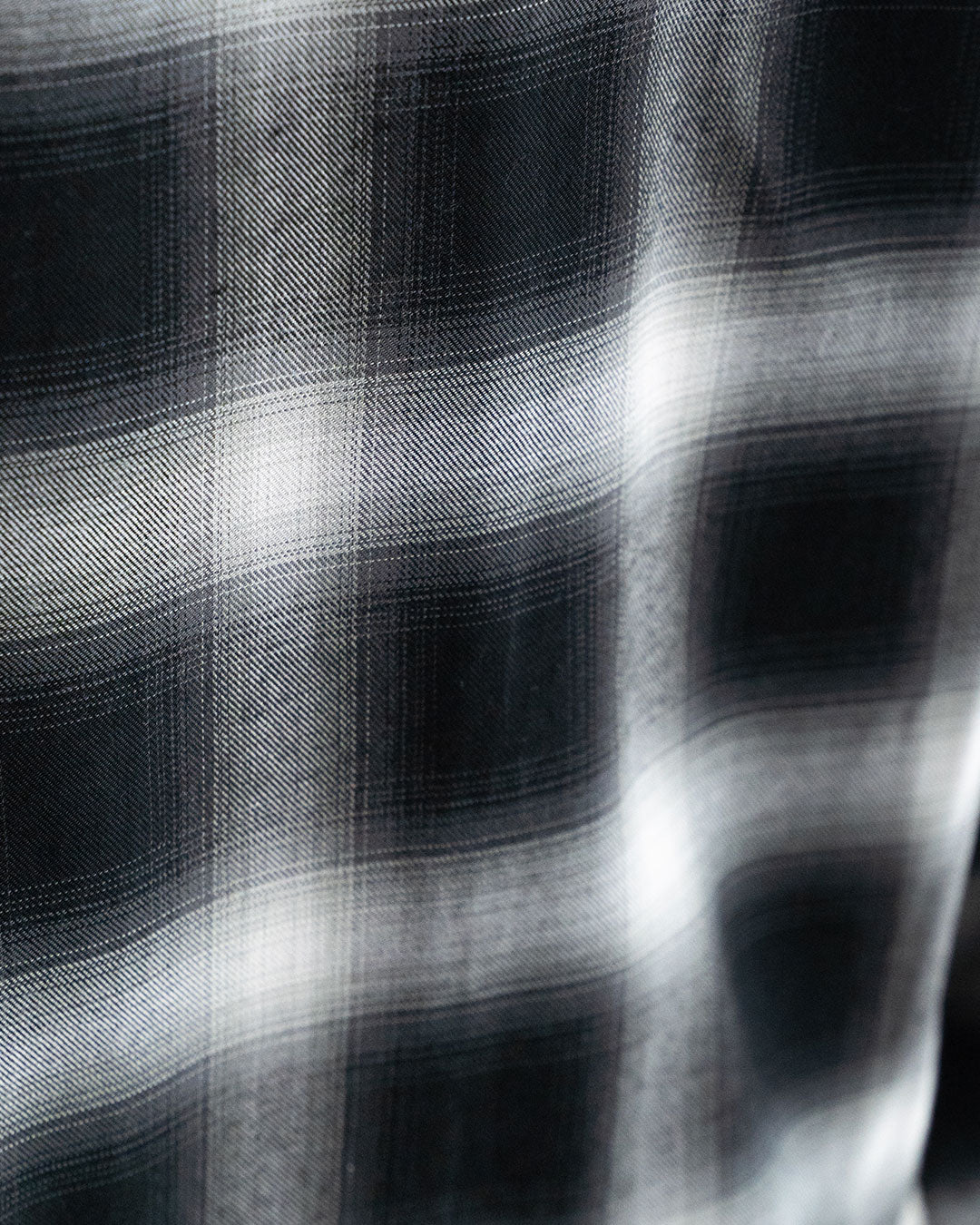【A VONTADE】 Ombre Check Open Collar Shirts