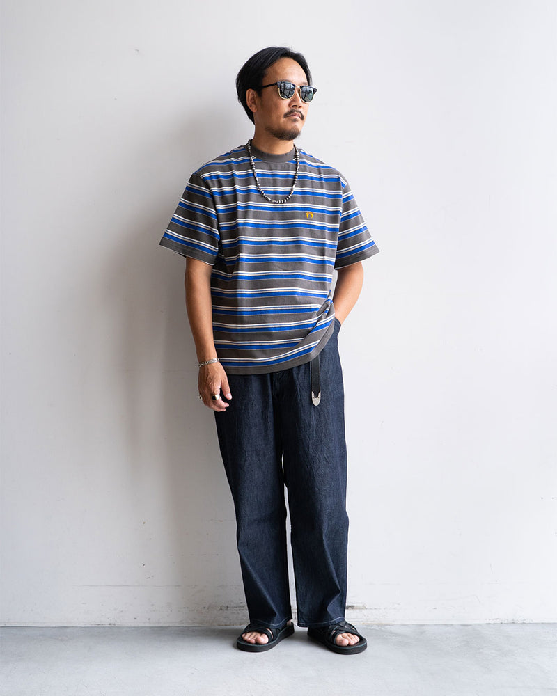 モデル 身長175cm 体重69kg / 着用サイズ L / カラー C/GREY BORDER