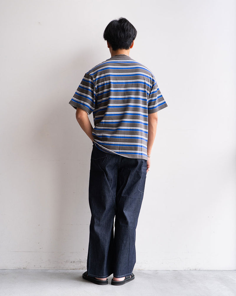 モデル 身長175cm 体重69kg / 着用サイズ L / カラー C/GREY BORDER
