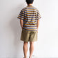 モデル 身長175cm 体重69kg / 着用サイズ L / カラー BRN BORDER