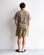 モデル 身長175cm 体重69kg / 着用サイズ L / カラー BRN BORDER