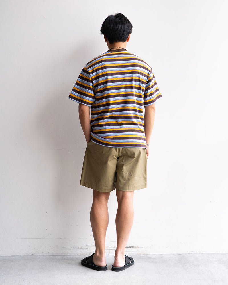 モデル 身長175cm 体重69kg / 着用サイズ L / カラー BRN BORDER