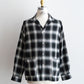 【A VONTADE】 Ombre Check Open Collar Shirts