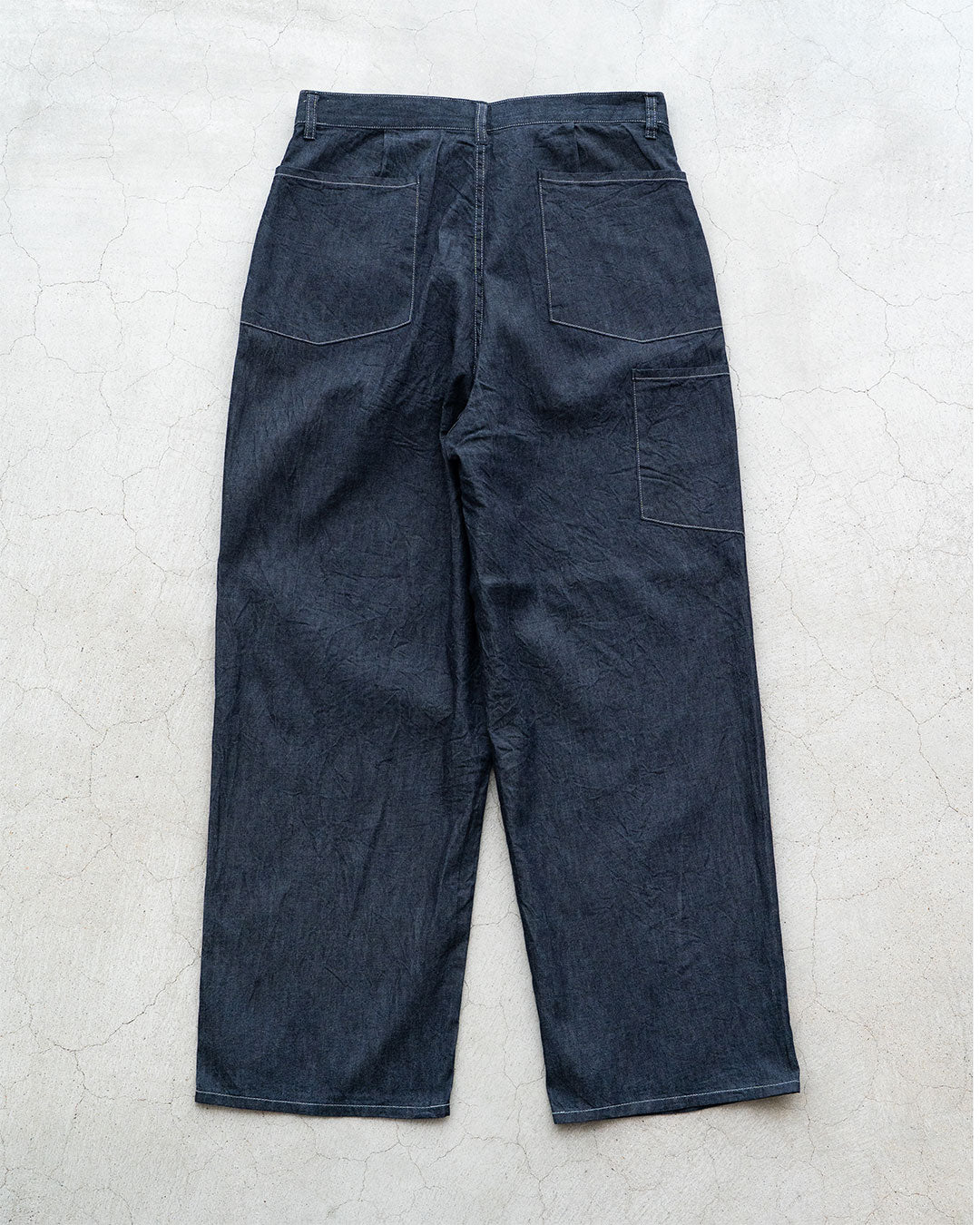 【STILL BY HAND】5.5oz 1tuck Painter Denim Trousers