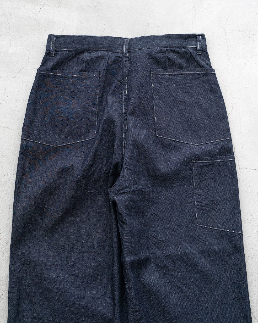 【STILL BY HAND】5.5oz 1tuck Painter Denim Trousers
