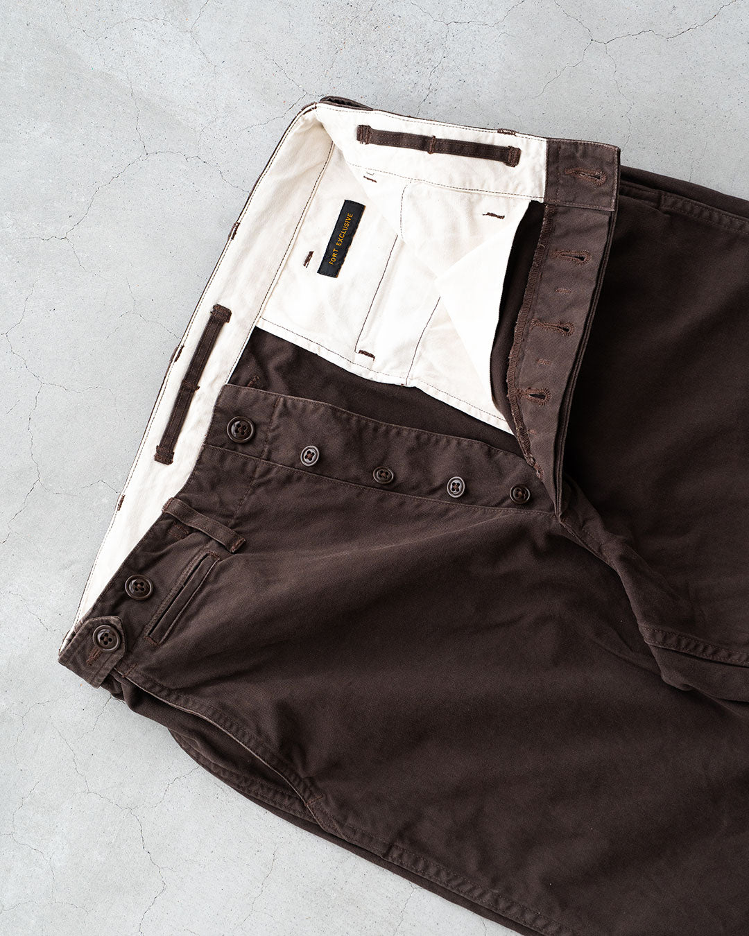 【A VONTADE】M-43 Field Trousers『Fade Brown Duck』『FORT EXCLUSIVE』