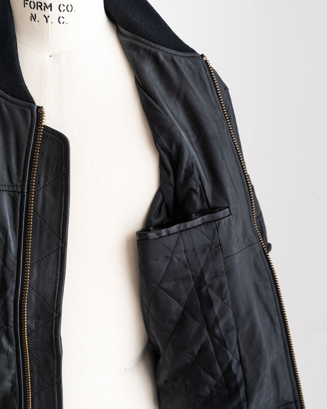 【YOUSED】Leather Bomber Jacket "Euro Leather"