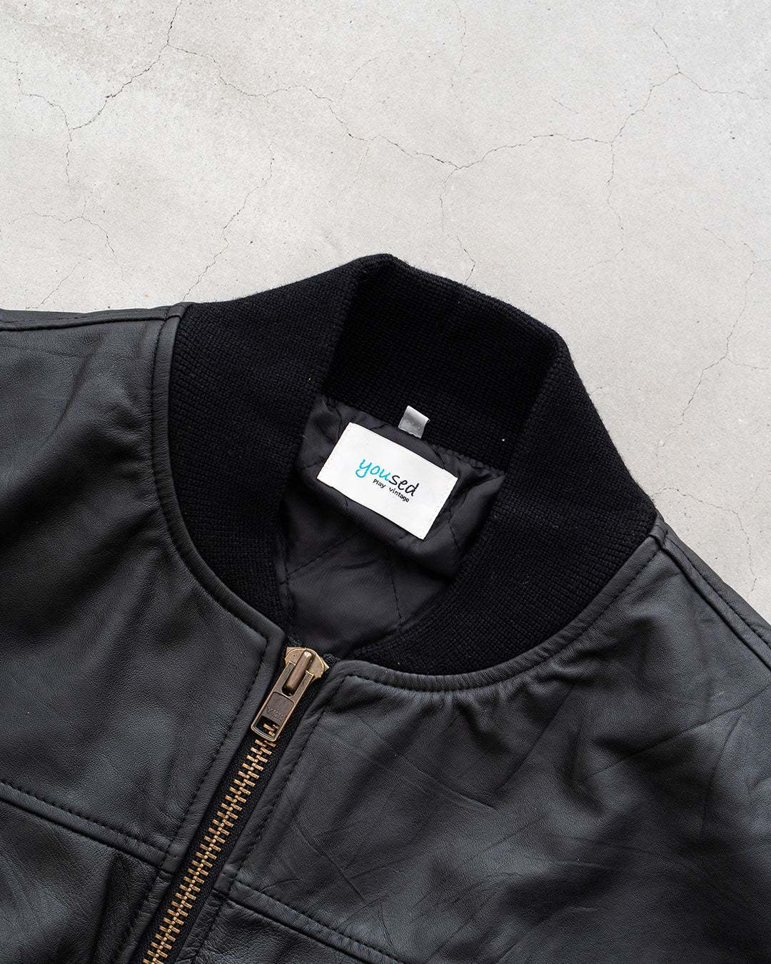 【YOUSED】Leather Bomber Jacket "Euro Leather"