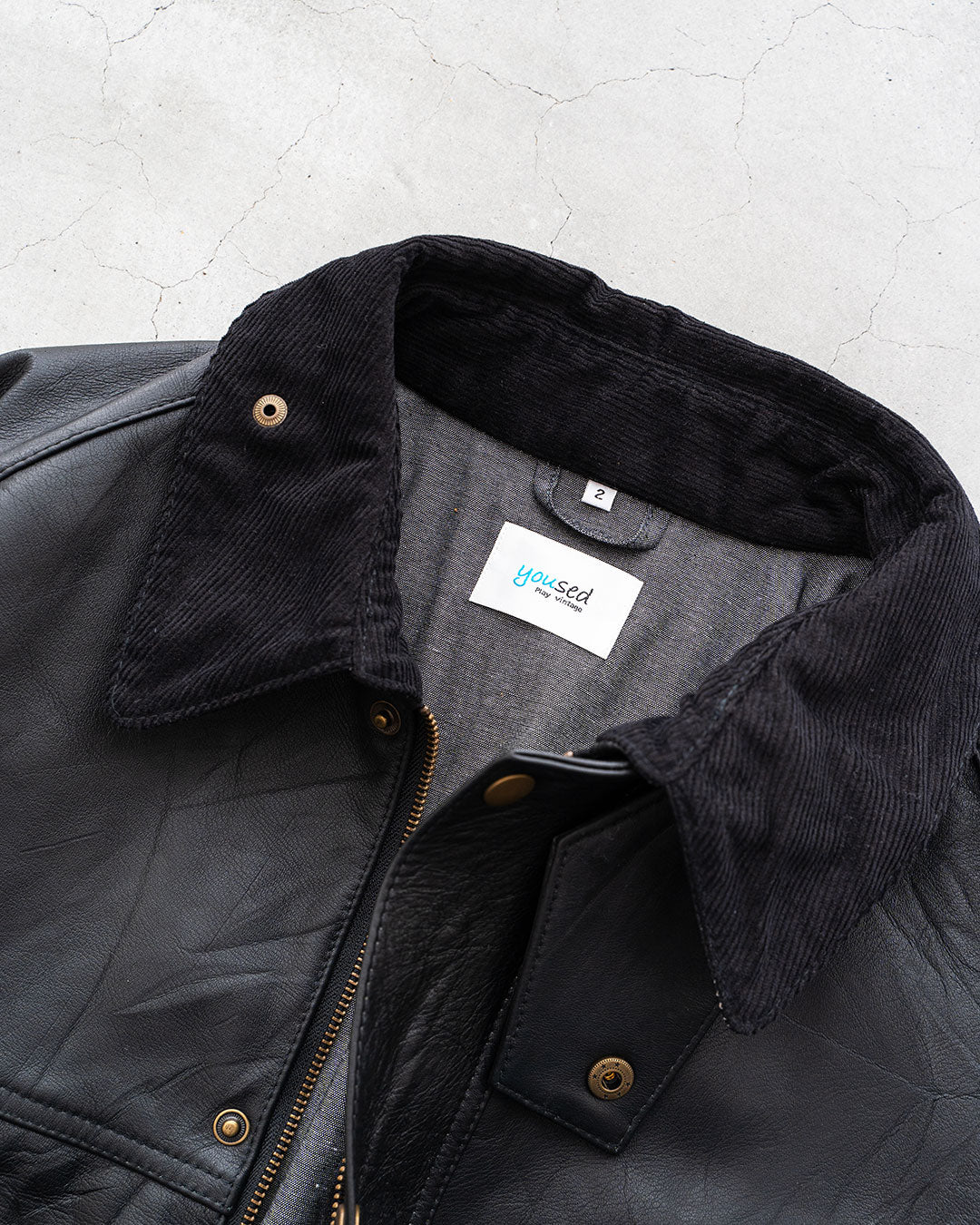 【YOUSED】Leather Drivers Jacket "Euro Leather"
