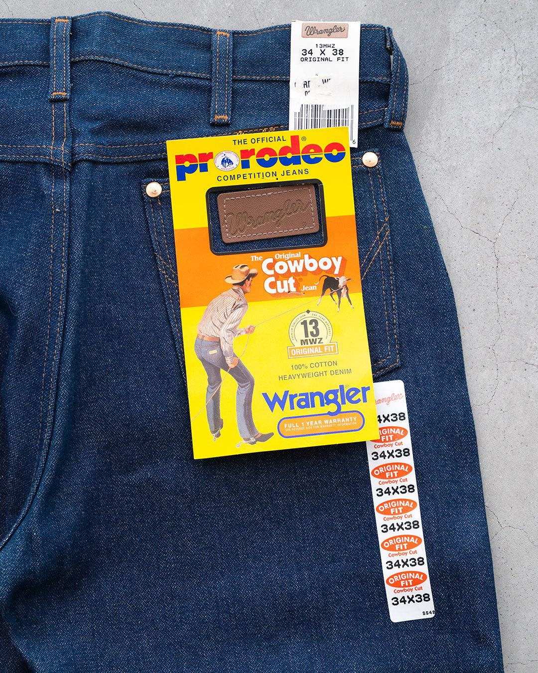 【DEADSTOCK】90s Wrangler 13MWZ Denim Pants "Made In USA"