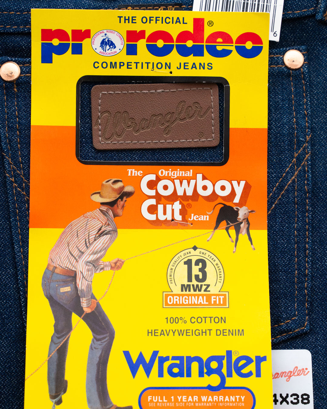 【DEADSTOCK】90s Wrangler 13MWZ Denim Pants "Made In USA"