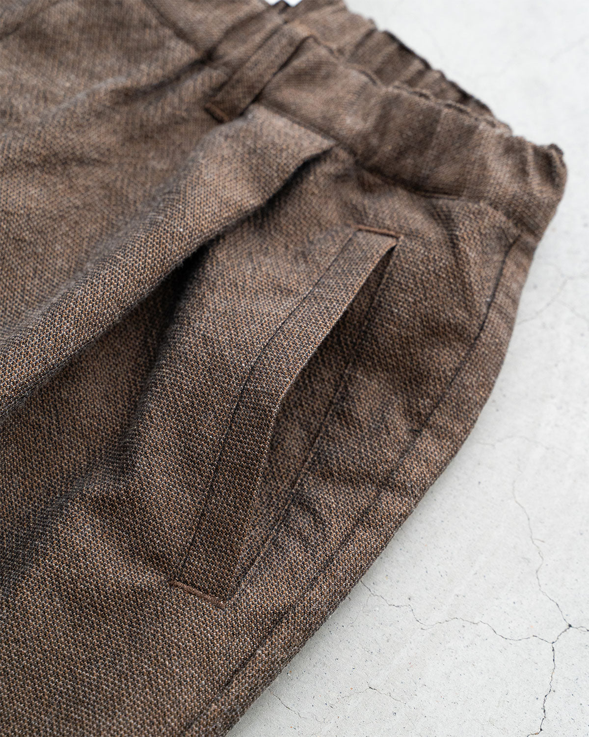 【STILL BY HAND】Deep 1Tuck Poly/Cotton Pants