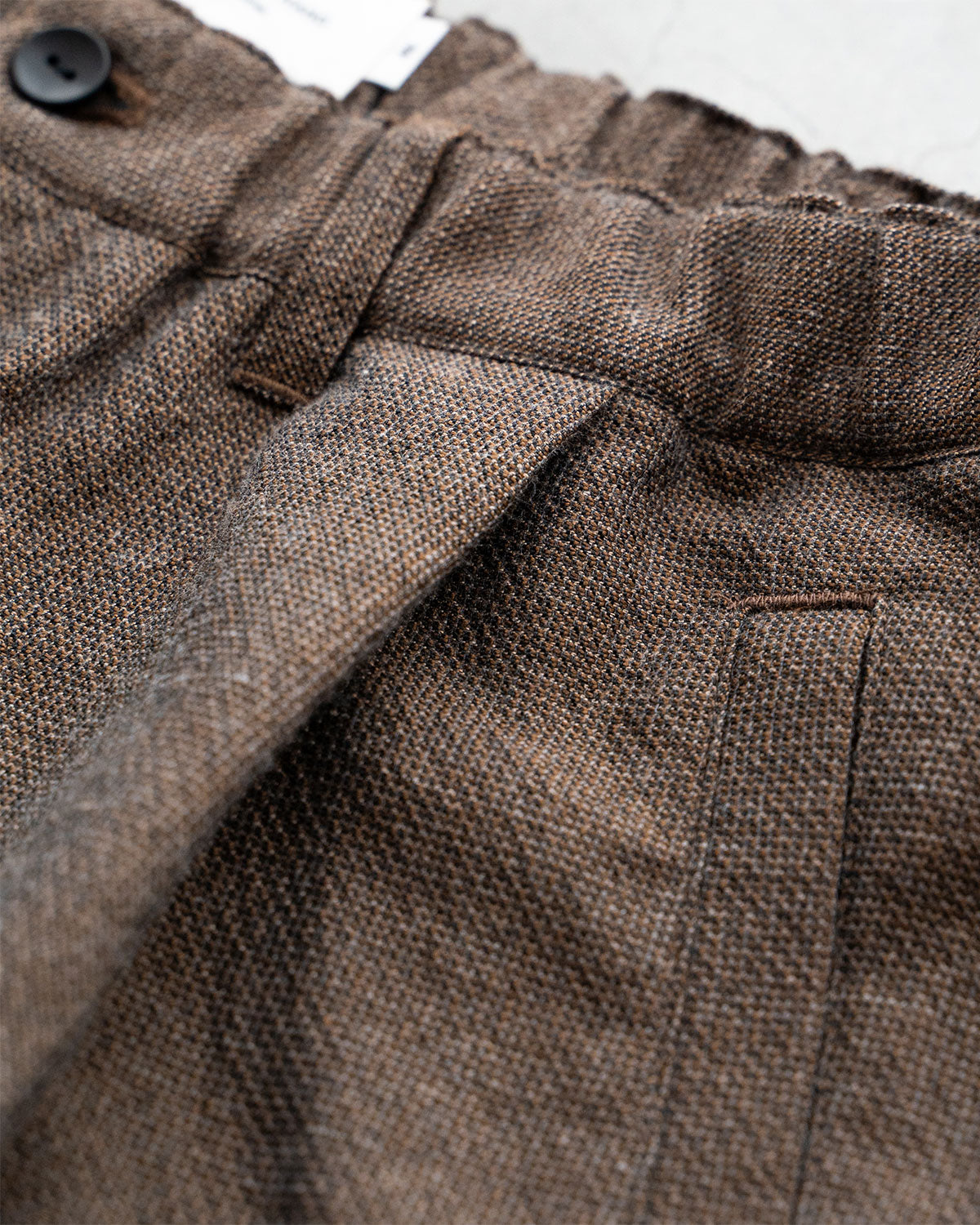 【STILL BY HAND】Deep 1Tuck Poly/Cotton Pants