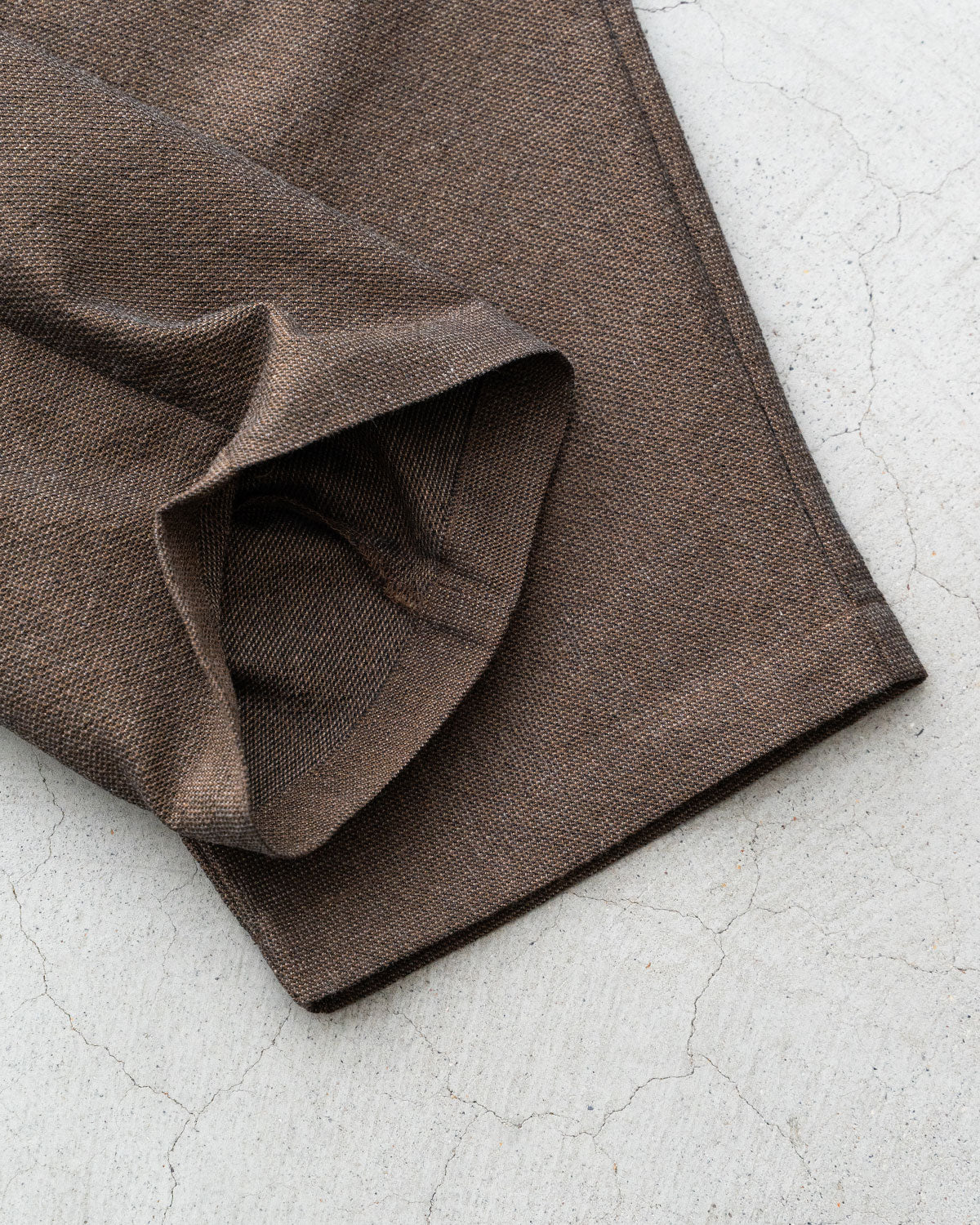 【STILL BY HAND】Deep 1Tuck Poly/Cotton Pants