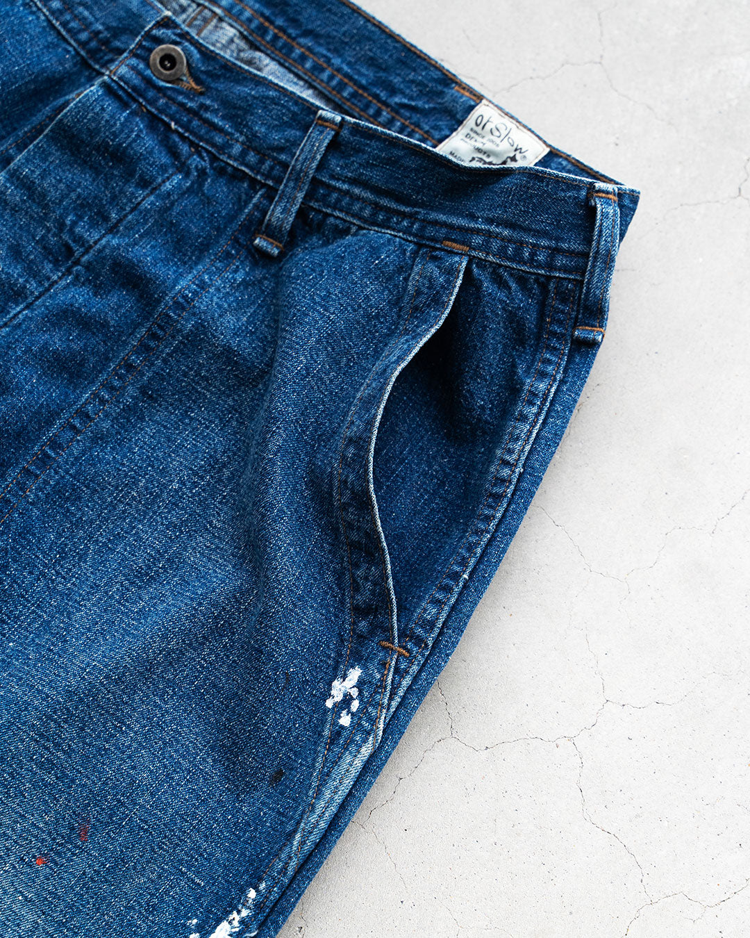 【orslow】US Navy Utility Pants 『Vintage Fade & Paint』