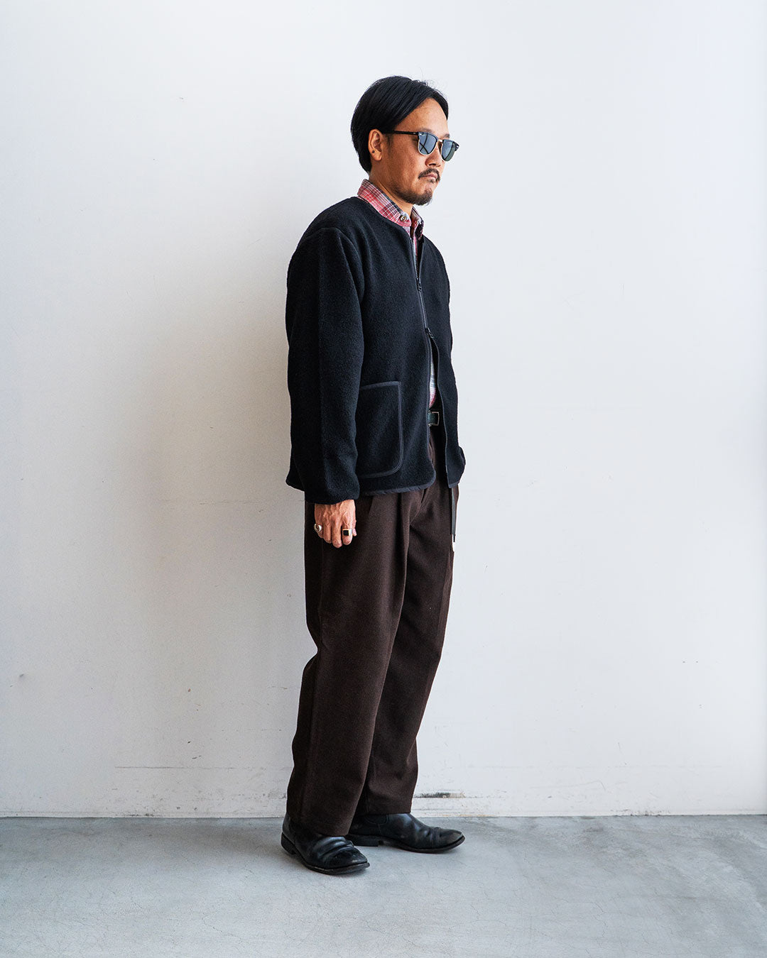 着用モデル 身長175cm　体重69kg / 着用サイズ  M / カラー  Black