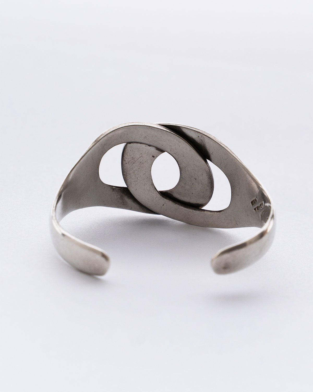 【VINTAGE】70-80s Mexican Silver Modern Art Bangle
