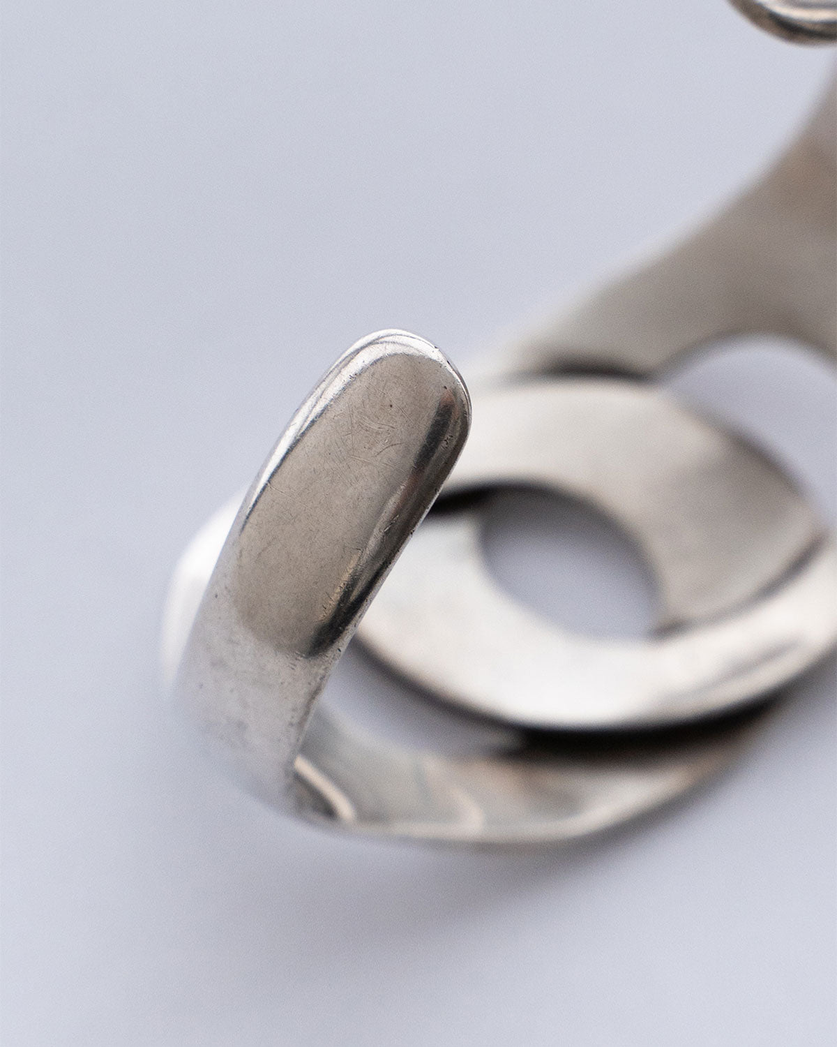 【VINTAGE】70-80s Mexican Silver Modern Art Bangle