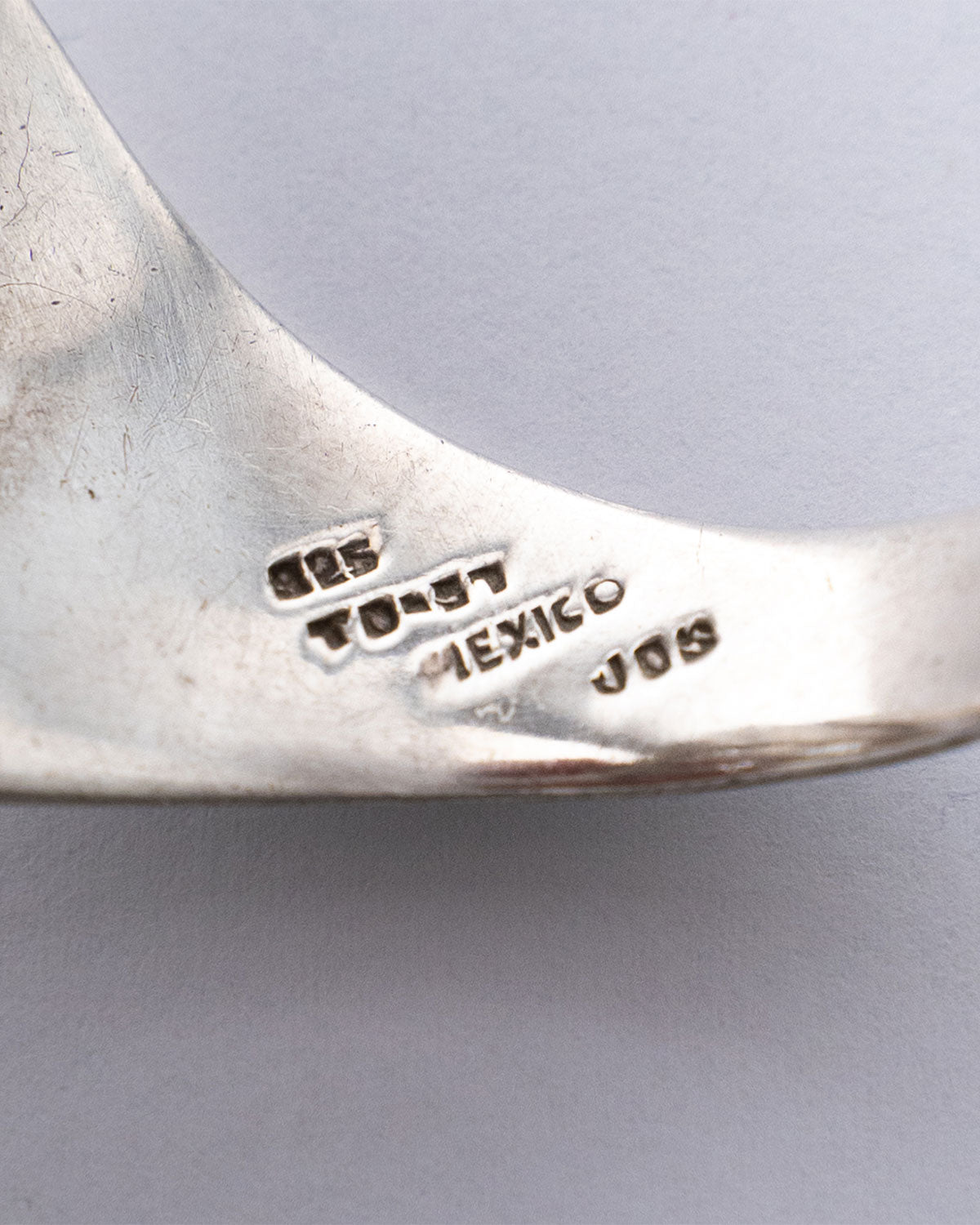 【VINTAGE】70-80s Mexican Silver Modern Art Bangle