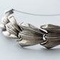 【VINTAGE】40-50s Vintage Mexican Silver Wide Bracelet "PARISINA"