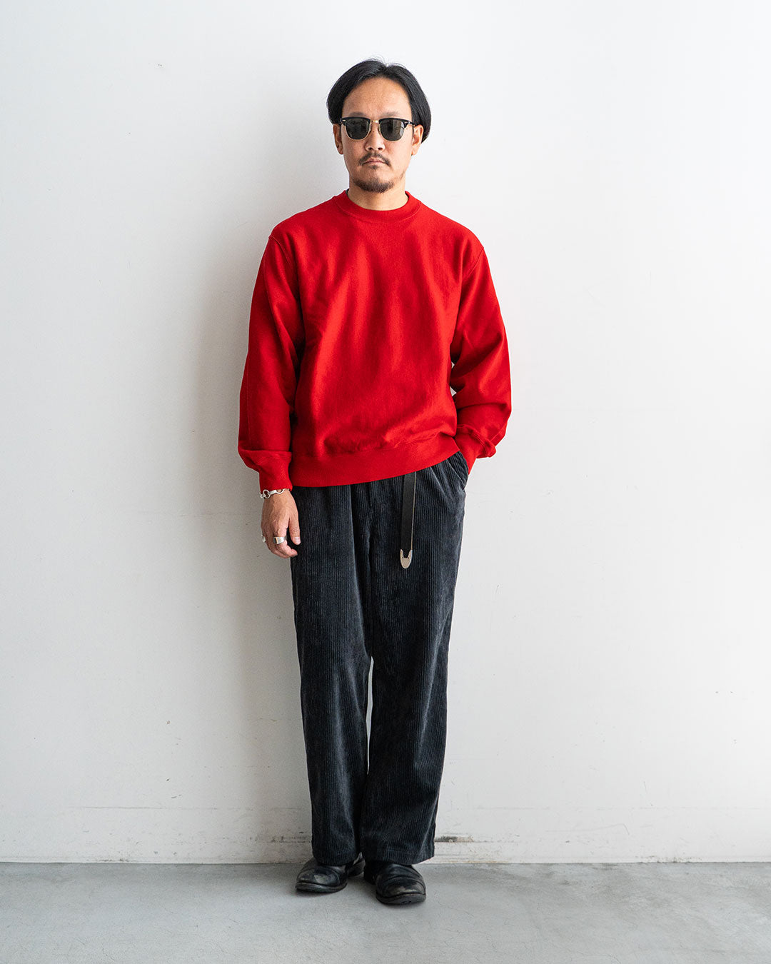 着用モデル 身長175cm　体重69kg / 着用サイズ  2 / カラー  DARK RED