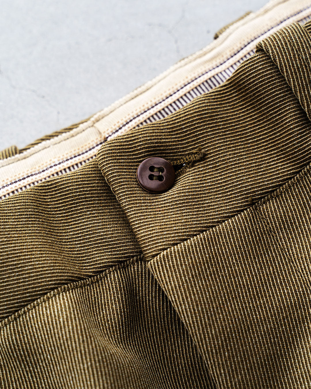 【DEADSTOCK】60s French Military Side Line Wool Trousers