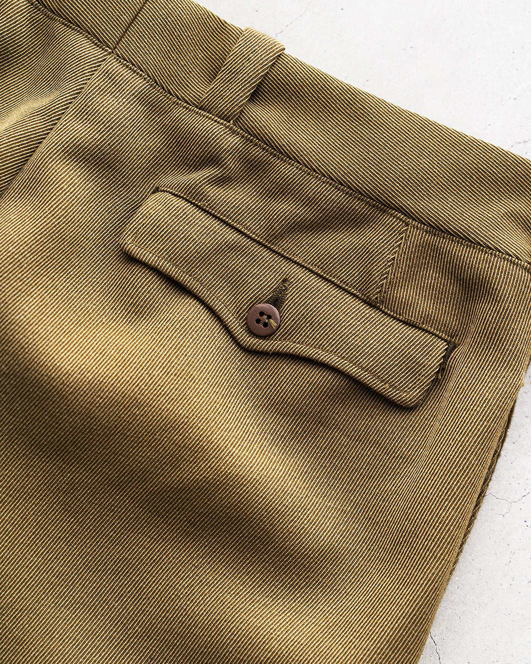 【DEADSTOCK】60s French Military Side Line Wool Trousers