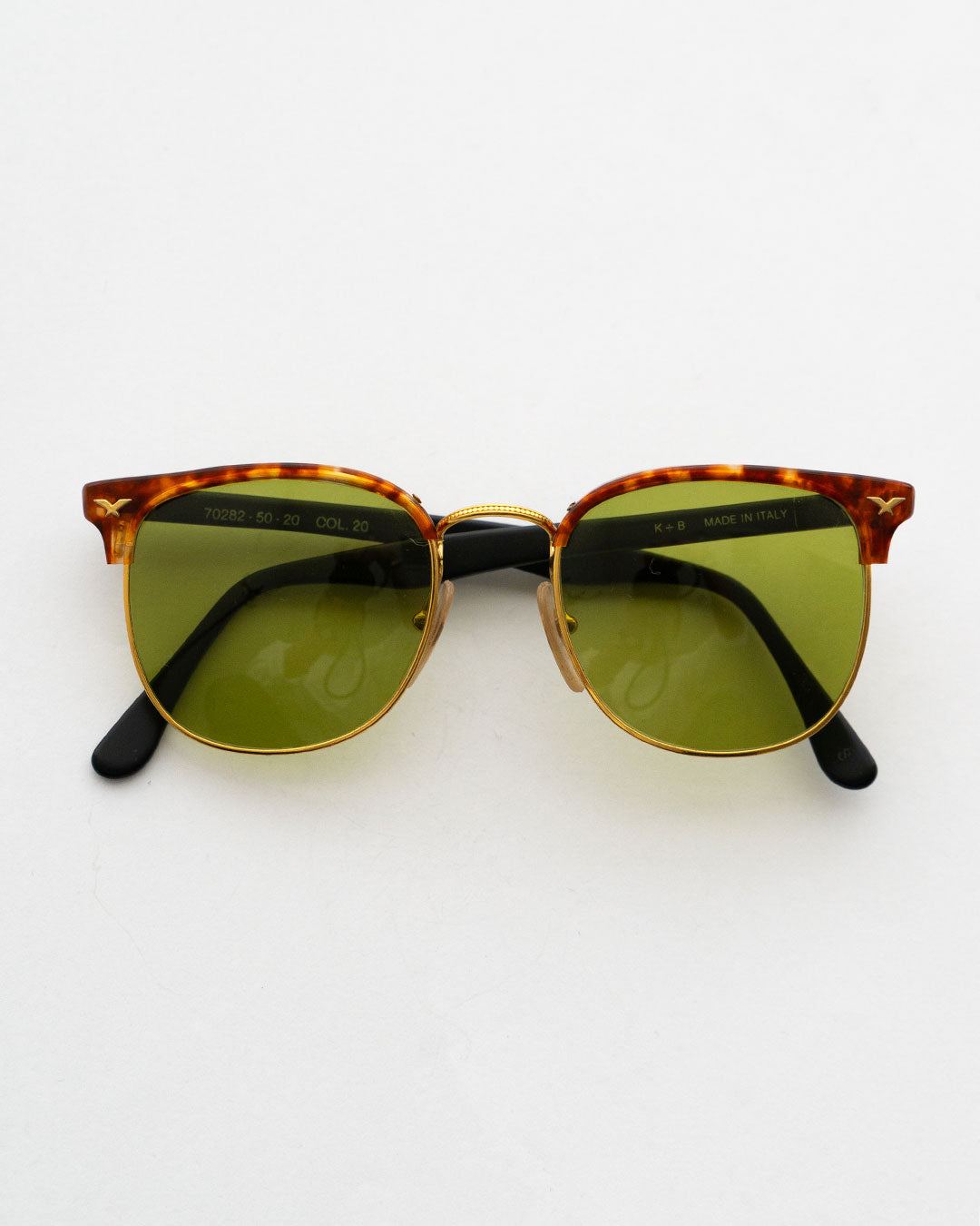 【VINTAGE】80s Browline glasses ”Made In Italy"