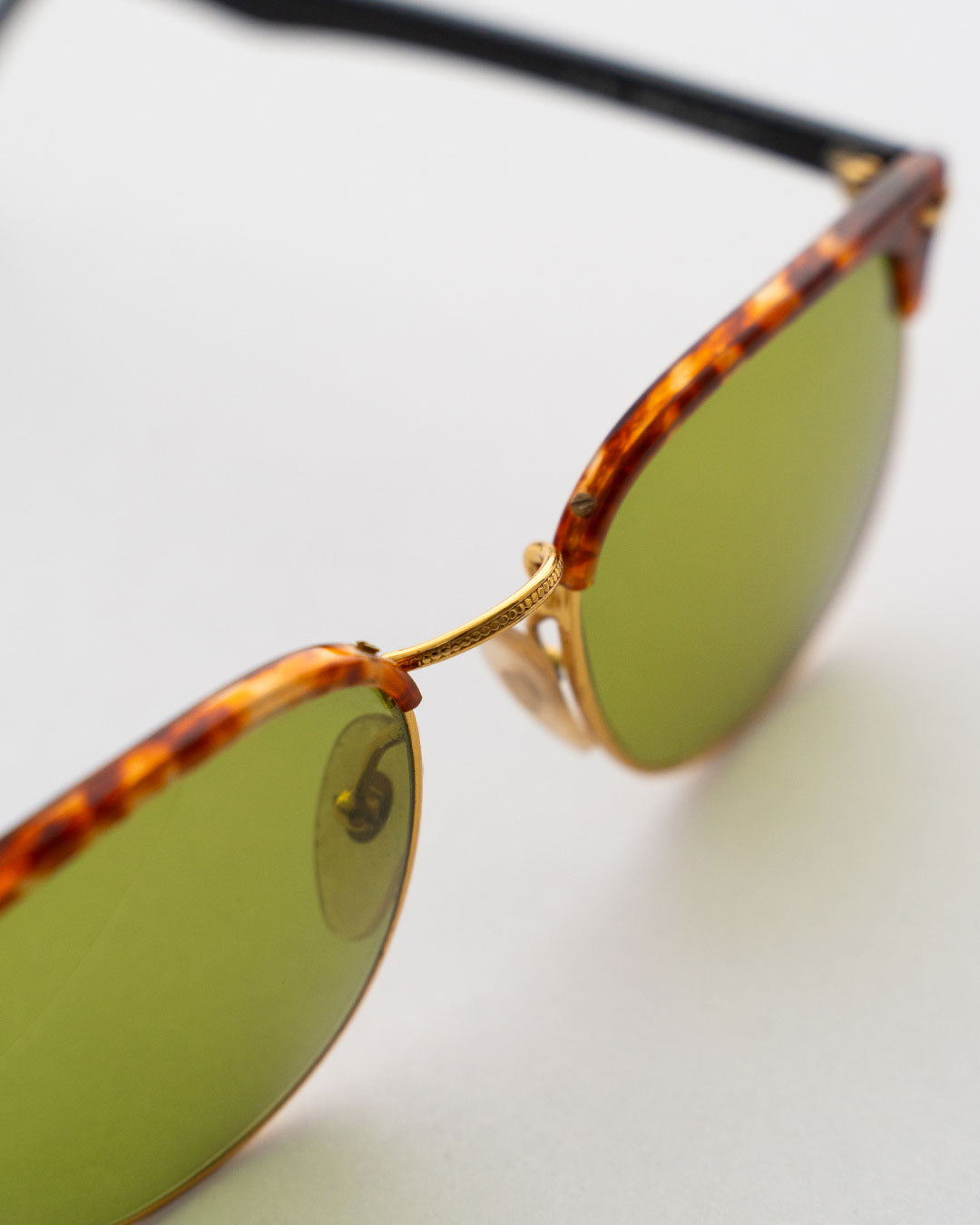 【VINTAGE】80s Browline glasses ”Made In Italy"