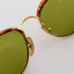 【VINTAGE】80s Browline glasses ”Made In Italy"
