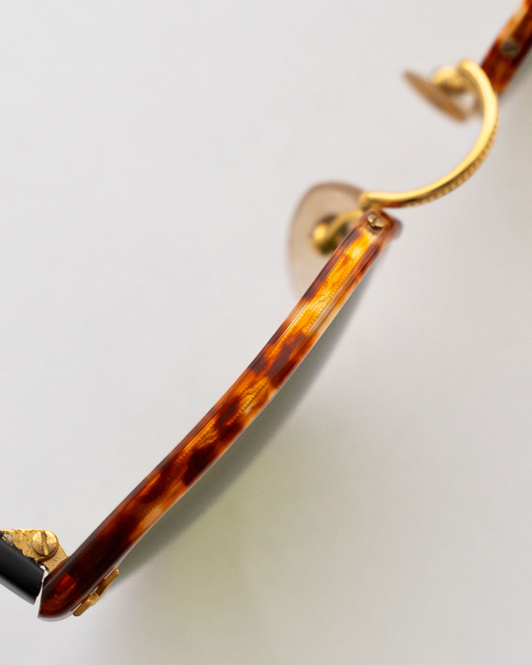 【VINTAGE】80s Browline glasses ”Made In Italy"