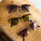 【VINTAGE】80s Browline glasses ”Made In Italy"