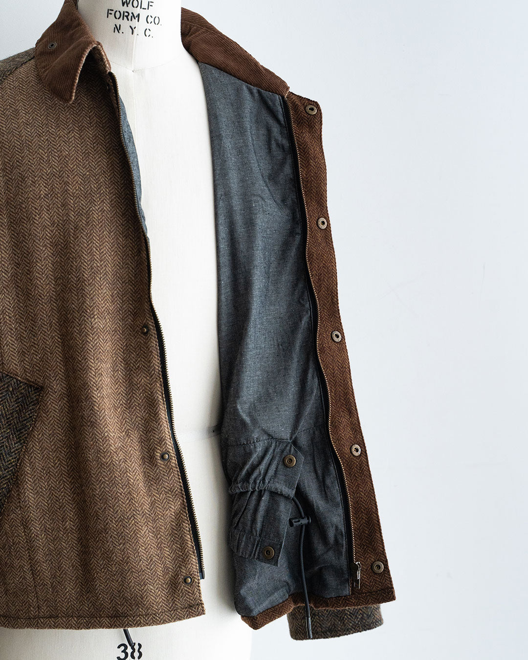 【Yoused】Old Harris Tweed Remake Jacket『Size1』①