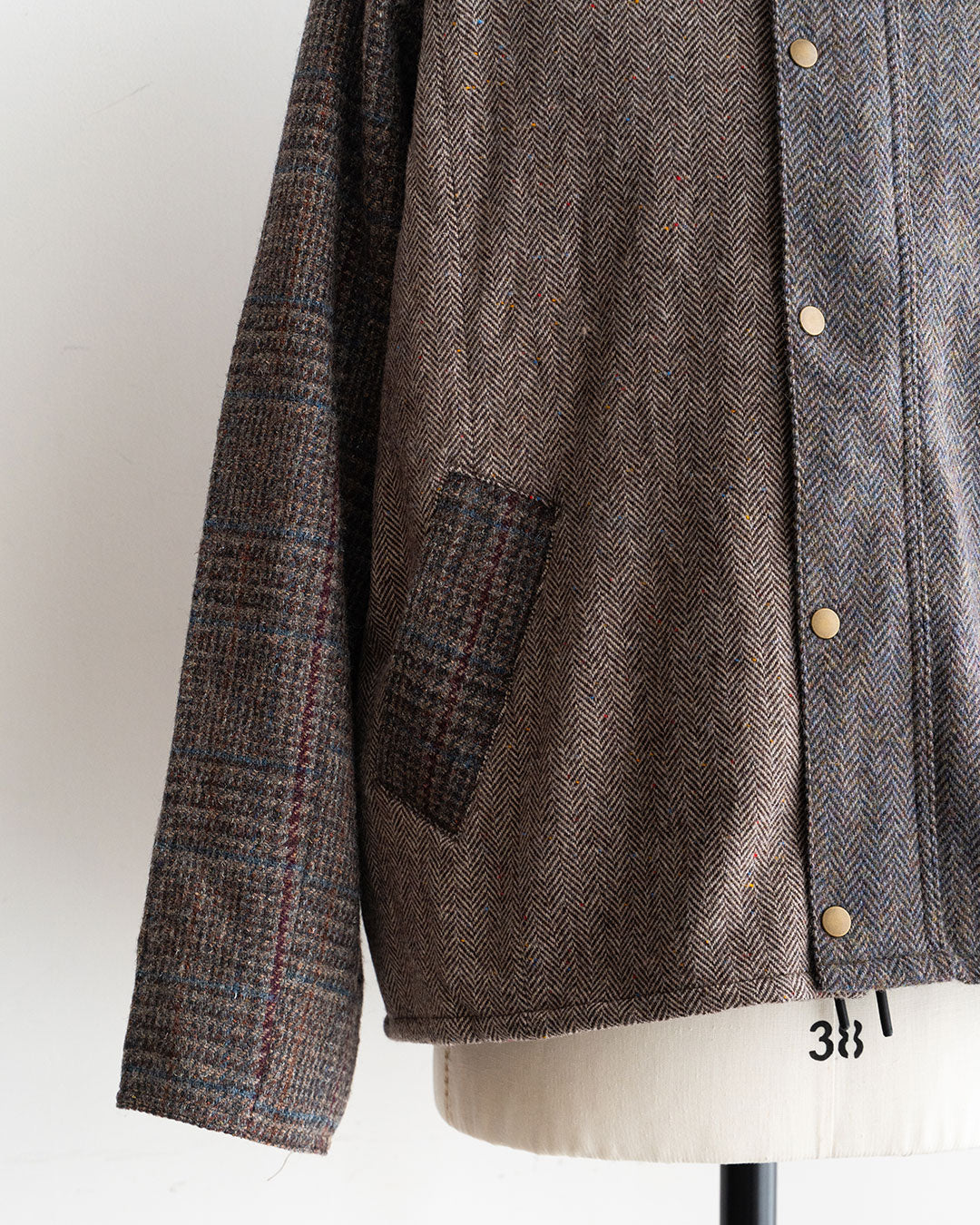 【Yoused】Old Harris Tweed Remake Jacket『Size2』②