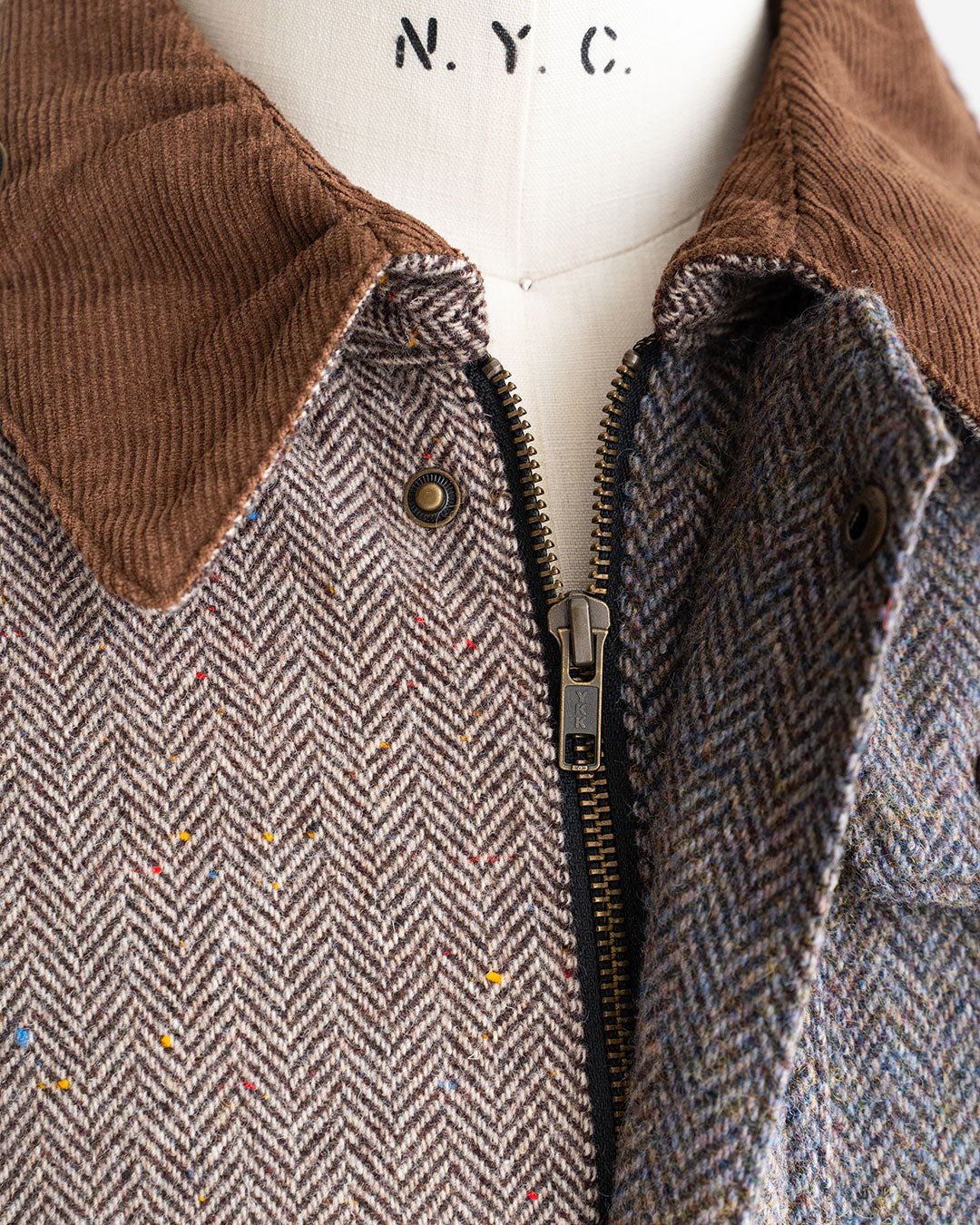 【Yoused】Old Harris Tweed Remake Jacket『Size2』②