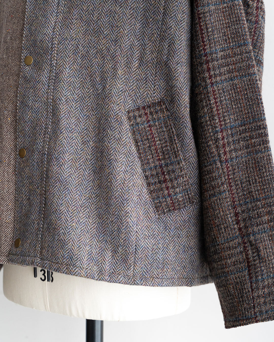【Yoused】Old Harris Tweed Remake Jacket『Size2』②