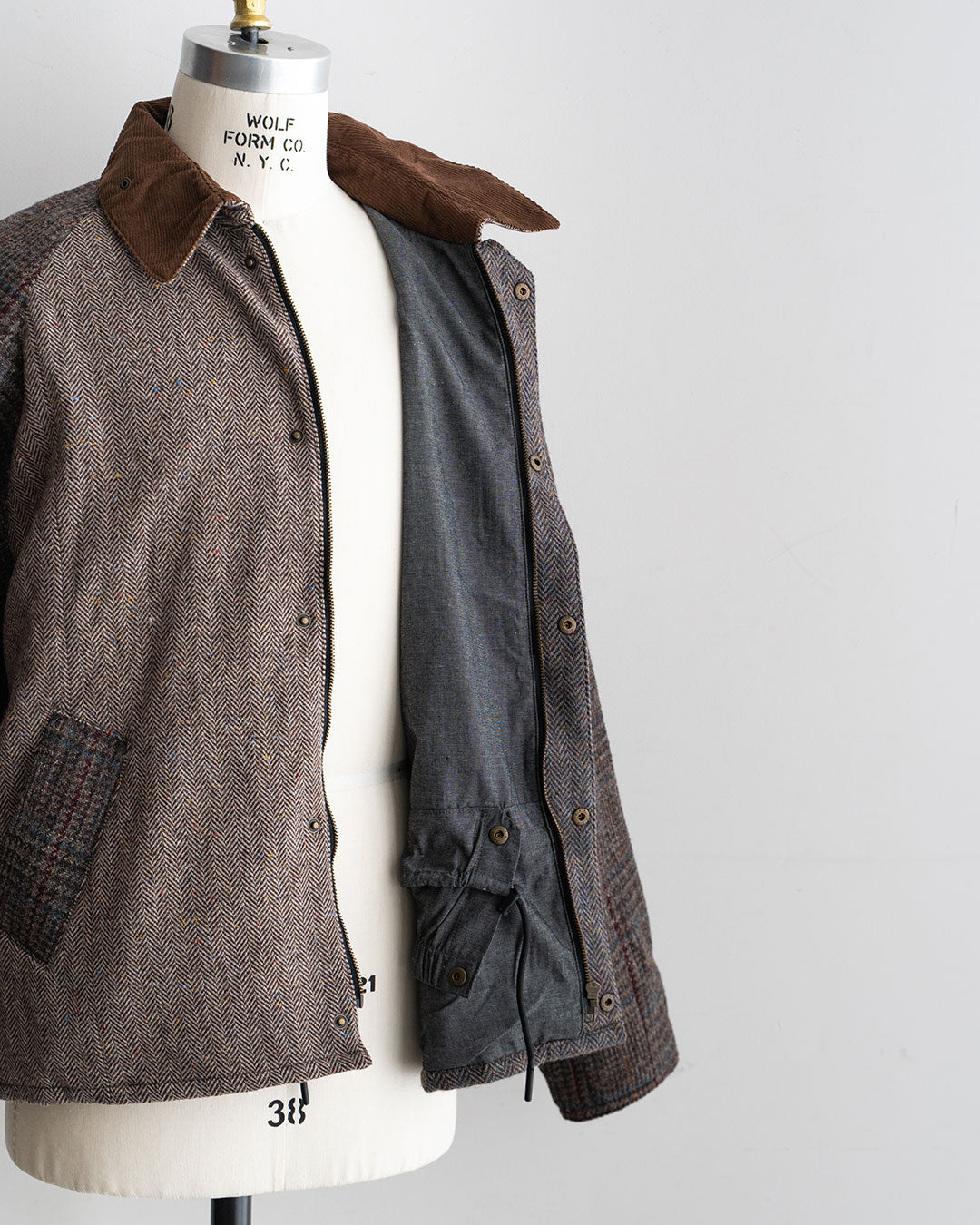 【Yoused】Old Harris Tweed Remake Jacket『Size2』②