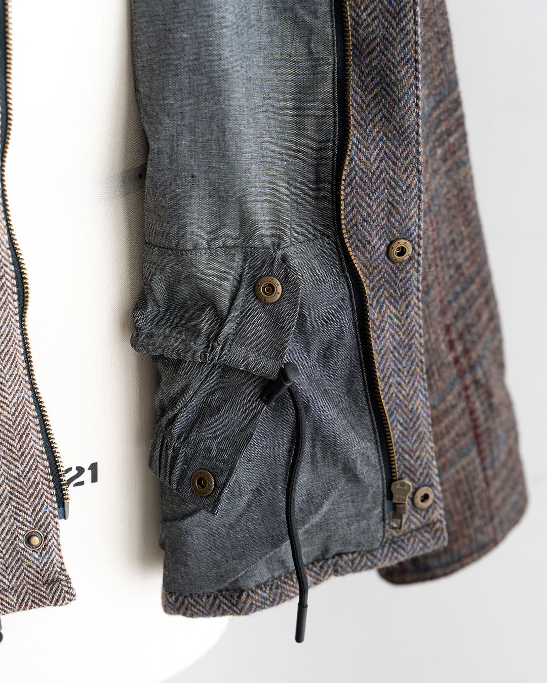 【Yoused】Old Harris Tweed Remake Jacket『Size2』②
