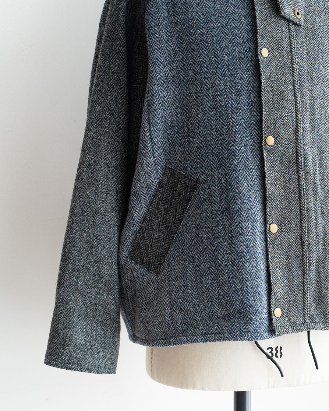 【Yoused】Old Harris Tweed Remake Jacket『Size1』③